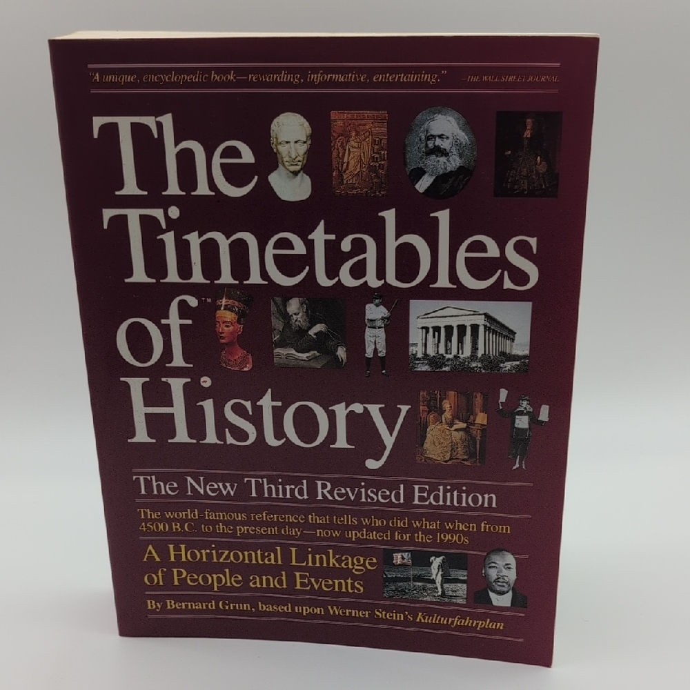The Timetables Of History Book By Bernard Grun